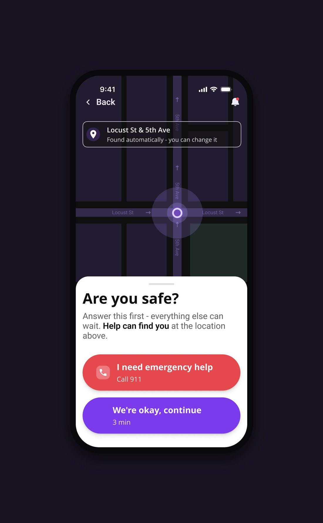 Assist — the safety check that opens the report