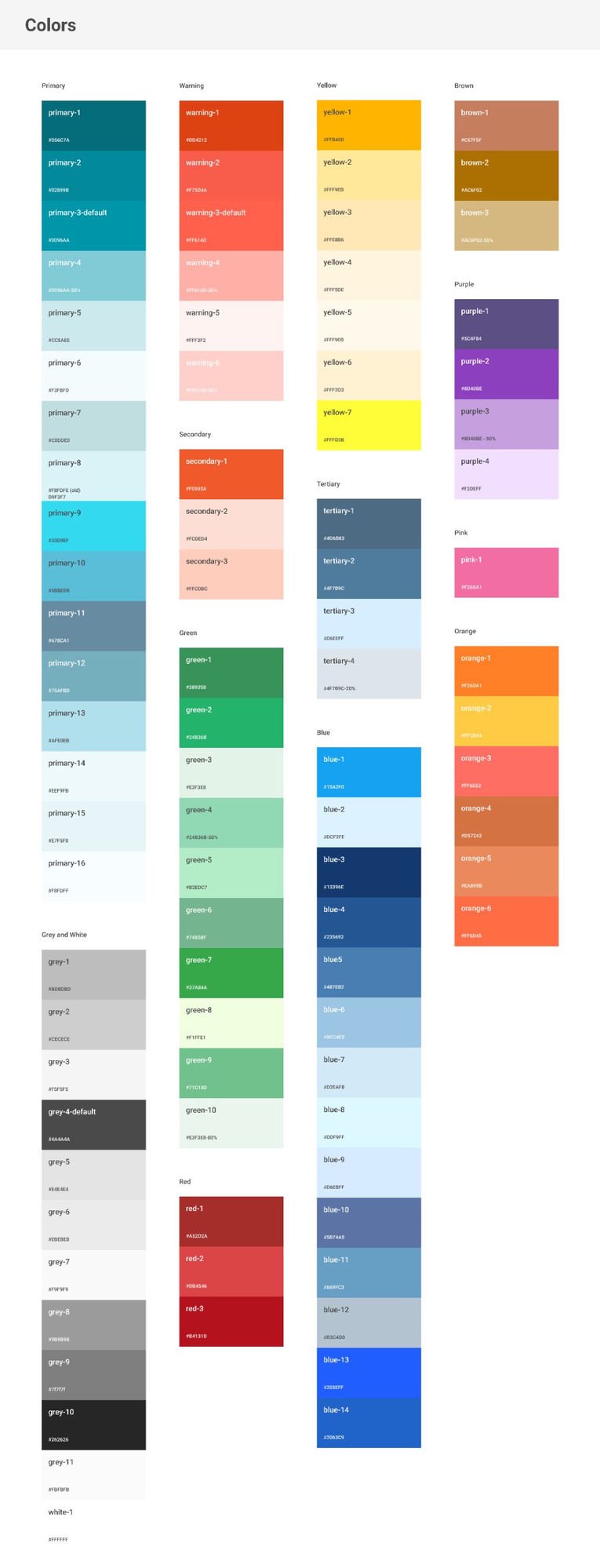 Full color palette